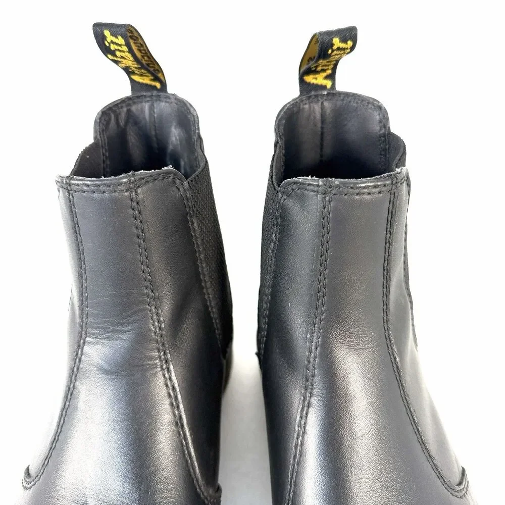 Dr Martens 2976 Bex Smooth Leather Chelsea Boots Black Unisex Men’s 8 / Womens 9